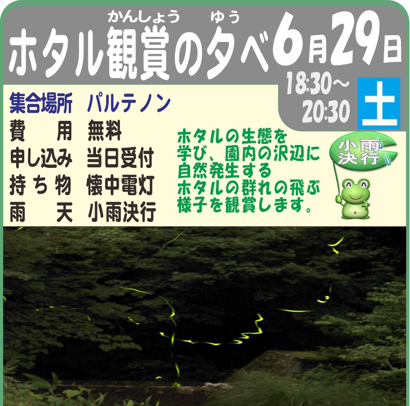 ホタル観賞の夕べ